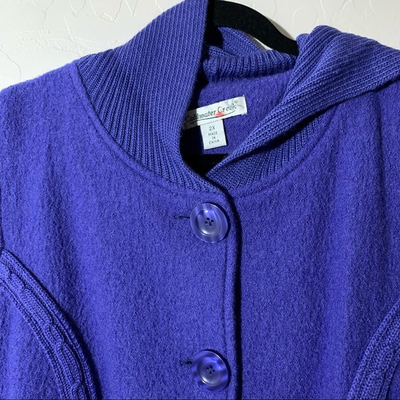 Coldwater Creek Vest with Hood - Picture 2 of 3